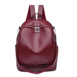 Multifunctional backpack - fashionable shoulder leather bagBackpacks