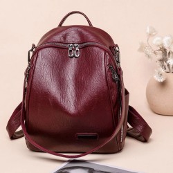 Multifunctional backpack - fashionable shoulder leather bagBackpacks