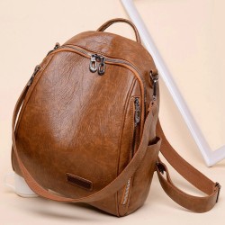 Multifunctional backpack - fashionable shoulder leather bagBackpacks