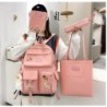 Backpack - pencil case - shoulder bag - handbag - with animal pendant keychain - 4 pieces setSets