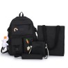 Backpack - pencil case - shoulder bag - handbag - with animal pendant keychain - 4 pieces setSets