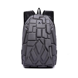 Fashionable backpack - laptop bag - waterproof - USB charging port - carving designBackpacks
