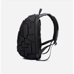 Fashionable backpack - laptop bag - waterproof - USB charging port - carving designBackpacks