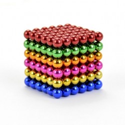 Neodymium magnetic balls - mixed colours - 5mm - 216 piecesBalls