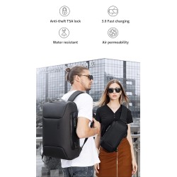 Multifunctional elegant backpack - 15.6 inch laptop bag - anti-theft - USB charging port - waterproofBackpacks