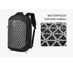 OZUKO - fashionable backpack - 15.6 inch laptop bag - anti-theft - with shoes storage - USB charging port - waterproofBackpacks