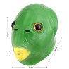 Funny full face mask - green fish head - Halloween - festivalsMasks