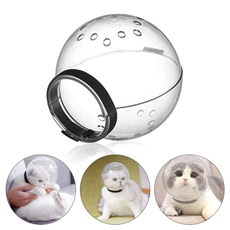 Space hood - for cats / dogs - anti-licking - anti-bite - safe / breathable head coverCare