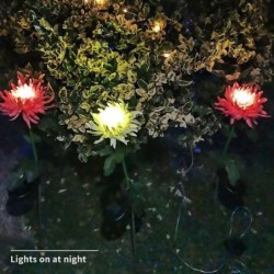 Chrysanthemum flower shaped lamp - garden light - solar - LED - waterproofSolar lighting