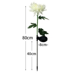 Chrysanthemum flower shaped lamp - garden light - solar - LED - waterproofSolar lighting