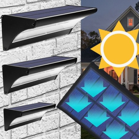 Outdoor solar LED light - waterproof wall lamp - with motion sensorSolar lighting