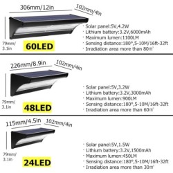 Outdoor solar LED light - waterproof wall lamp - with motion sensorSolar lighting