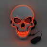 LED face mask - glowing skull - Halloween - festivalsMasks