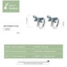 Colourful crystal dragonfly - stud earrings - 925 sterling silverEarrings