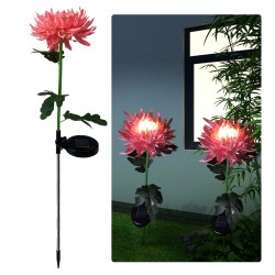 Chrysanthemum flower shaped lamp - garden light - solar - LED - waterproofSolar lighting
