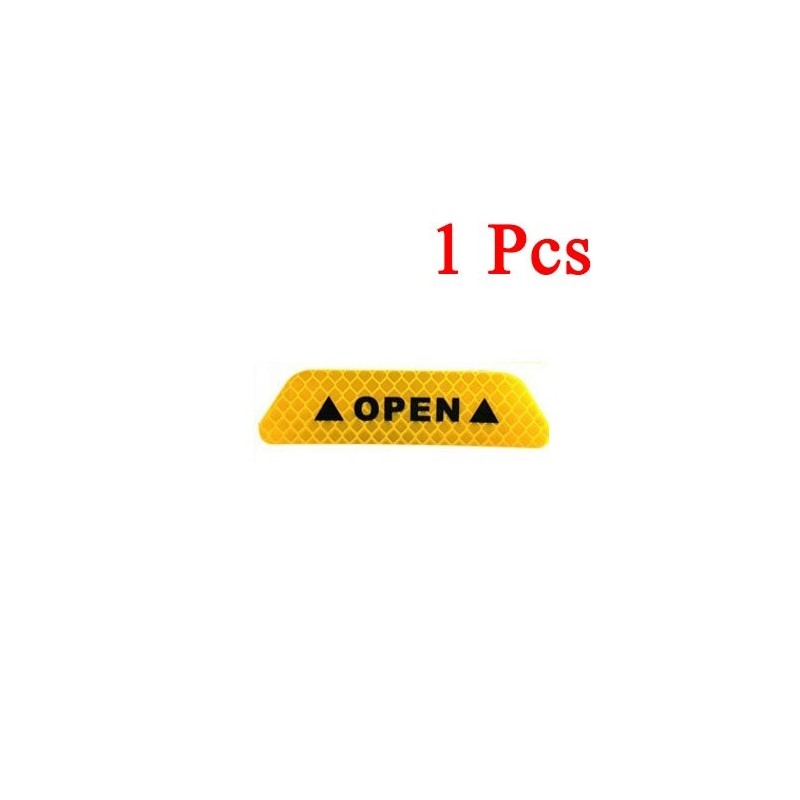 Reflective car sticker - inner door - safety / warning - self adhesive - waterproof - OPENStickers