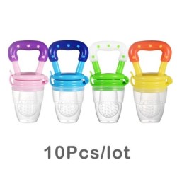 Baby pacifier - fresh food feeder - juices - milk - silicone strainer net - 10 piecesBaby