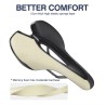 Bicycle saddle with taillight - leather - USB charging - waterproofSaddles