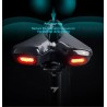 Bicycle saddle with taillight - leather - USB charging - waterproofSaddles