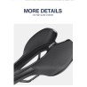 Bicycle saddle with taillight - leather - USB charging - waterproofSaddles