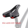 Bicycle saddle with taillight - leather - USB charging - waterproofSaddles