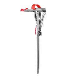 Sensitive fishing rod holder - automatic spring - adjustable - foldable - stainless steelFishing rods