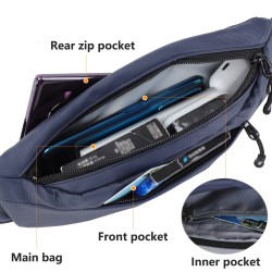TINYAT - multifunction chest / waist / shoulder bag - with headphone jack hole - waterproofBags