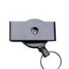 Metal retractable keychain - clip - badge holder - with steel wireKeyrings
