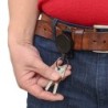 Metal retractable keychain - clip - badge holder - with steel wireKeyrings