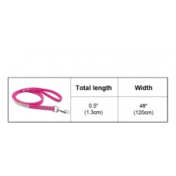Leather leash - with rhinestones - for dogs / catsCollars & Leads