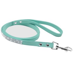 Leather leash - with rhinestones - for dogs / catsCollars & Leads