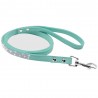 Leather leash - with rhinestones - for dogs / catsCollars & Leads