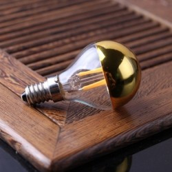 LED bulb - G45 gold mirror bubble - dimmable - warm white - 4W - E12 - E14 - 10 piecesE14