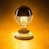 LED bulb - G45 silver mirror globe - dimmable - warm white - 4W - E12 - E14 - E26 - E27 - 10 piecesE27