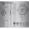 SINOBI - fashionable quartz watch - silicone strap - metal wireWatches