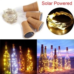 Solar powered bottle cork - garland - LED - night lightSolar lighting