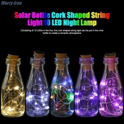 Solar powered bottle cork - garland - LED - night lightSolar lighting