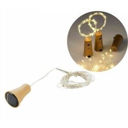 Solar powered bottle cork - garland - LED - night lightSolar lighting