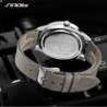 SINOBI - fashionable quartz watch - waterproof - leather strapWatches