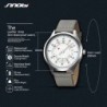 SINOBI - fashionable quartz watch - waterproof - leather strapWatches