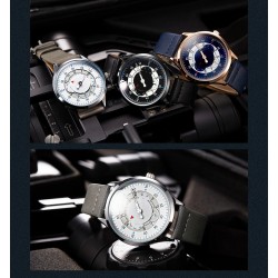SINOBI - fashionable quartz watch - waterproof - leather strapWatches
