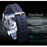WINNER - fashionable sports watch - transparent cover - luminous pointers - triangle shape dialWatches