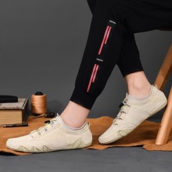 Stylish suede sneakers - slip on loafersShoes