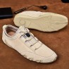 Stylish suede sneakers - slip on loafersShoes