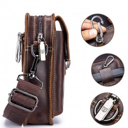 Small pouch - waist / shoulder bag - real leatherBags