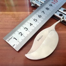 Mini pocket knife - foldable - with key ring - stainless steel - leaf shapeKnives & Multitools