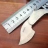 Mini pocket knife - foldable - with key ring - stainless steel - leaf shapeKnives & Multitools