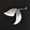 Mini pocket knife - foldable - with key ring - stainless steel - leaf shapeKnives & Multitools