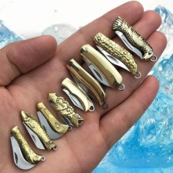 Mini foldable pocket knife - carved patterns - stainless steelKnives & Multitools