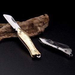 Mini foldable pocket knife - carved patterns - stainless steelKnives & Multitools